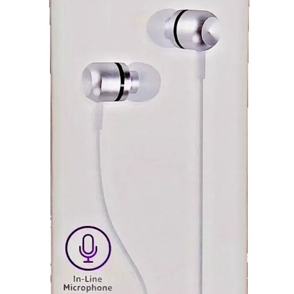 INFINITIVE Stereo Earbuds With In-Line Microphone Compatible w/ 3.5mm aux jacks - Picture 9 of 10